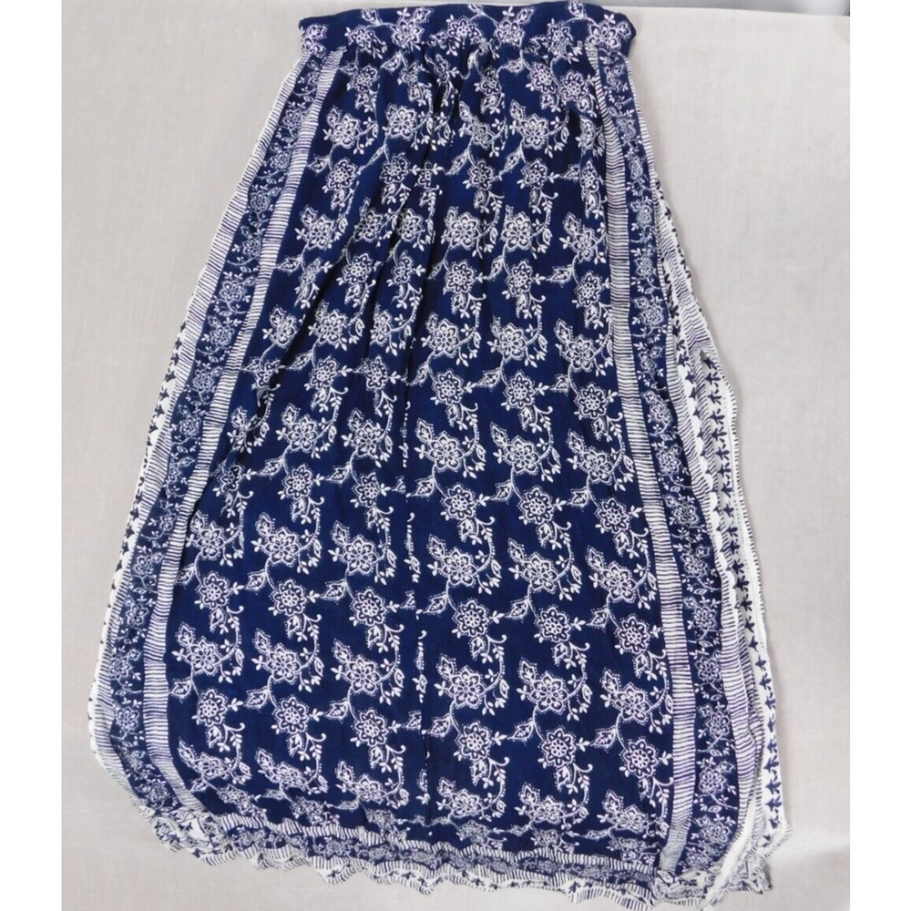 RAGA Women's M Viscose Floral Pattern Elastic Waist Long Maxi Skirt Boho